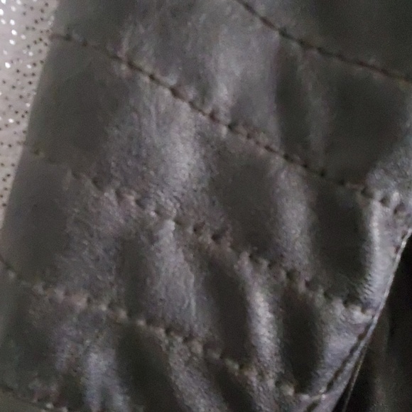 Faux Leather Womens Short Jacket - Picture 4 of 4